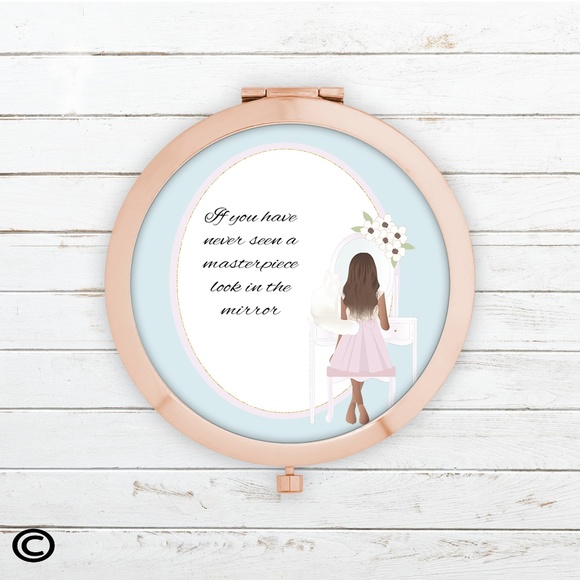 Color Wheel Boutique Accessories - Funny Motivational Compact Mirrors